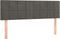 vidaXL - Hoofdborden - 2 - st - 72x5x78/88 - cm - fluweel - donkergrijs