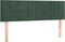 vidaXL - Hoofdborden - 2 - st - 72x5x78/88 - cm - fluweel - donkergroen