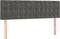 vidaXL - Hoofdborden - 2 - st - 72x5x78/88 - cm - fluweel - donkergrijs