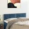 vidaXL - Hoofdborden - 2 - st - 72x5x78/88 - cm - fluweel - donkerblauw