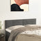 vidaXL - Hoofdborden - 2 - st - 72x5x78/88 - cm - fluweel - donkergrijs