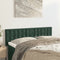 vidaXL - Hoofdborden - 2 - st - 72x5x78/88 - cm - fluweel - donkergroen