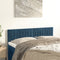 vidaXL - Hoofdborden - 2 - st - 72x5x78/88 - cm - fluweel - donkerblauw