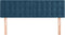 vidaXL - Hoofdborden - 2 - st - 72x5x78/88 - cm - fluweel - donkerblauw