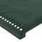 vidaXL - Hoofdborden - 2 - st - 72x5x78/88 - cm - fluweel - donkergroen