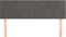 vidaXL - Hoofdborden - 2 - st - 72x5x78/88 - cm - fluweel - donkergrijs