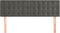vidaXL - Hoofdborden - 2 - st - 72x5x78/88 - cm - fluweel - donkergrijs