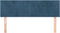 vidaXL - Hoofdborden - 2 - st - 72x5x78/88 - cm - fluweel - donkerblauw