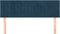 vidaXL - Hoofdborden - 2 - st - 72x5x78/88 - cm - fluweel - donkerblauw