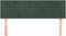 vidaXL - Hoofdborden - 2 - st - 72x5x78/88 - cm - fluweel - donkergroen
