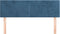 vidaXL - Hoofdborden - 2 - st - 72x5x78/88 - cm - fluweel - donkerblauw