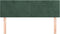 vidaXL - Hoofdborden - 2 - st - 72x5x78/88 - cm - fluweel - donkergroen