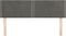 vidaXL - Hoofdborden - 2 - st - 72x5x78/88 - cm - fluweel - donkergrijs
