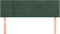vidaXL - Hoofdborden - 2 - st - 72x5x78/88 - cm - fluweel - donkergroen