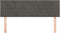 vidaXL - Hoofdborden - 2 - st - 72x5x78/88 - cm - fluweel - donkergrijs