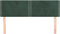 vidaXL - Hoofdborden - 2 - st - 72x5x78/88 - cm - fluweel - donkergroen