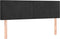 vidaXL - Hoofdborden - 2 - st - 72x5x78/88 - cm - fluweel - zwart