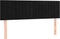 vidaXL - Hoofdborden - 2 - st - 72x5x78/88 - cm - fluweel - zwart