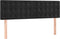 vidaXL - Hoofdborden - 2 - st - 72x5x78/88 - cm - fluweel - zwart