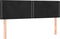vidaXL - Hoofdborden - 2 - st - 72x5x78/88 - cm - fluweel - zwart