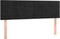 vidaXL - Hoofdborden - 2 - st - 72x5x78/88 - cm - fluweel - zwart