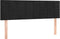 vidaXL - Hoofdborden - 2 - st - 72x5x78/88 - cm - fluweel - zwart