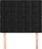 vidaXL - Hoofdborden - 2 - st - 72x5x78/88 - cm - fluweel - zwart