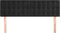 vidaXL - Hoofdborden - 2 - st - 72x5x78/88 - cm - fluweel - zwart