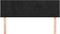 vidaXL - Hoofdborden - 2 - st - 72x5x78/88 - cm - fluweel - zwart