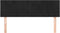 vidaXL - Hoofdborden - 2 - st - 72x5x78/88 - cm - fluweel - zwart