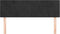 vidaXL - Hoofdborden - 2 - st - 72x5x78/88 - cm - fluweel - zwart