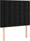 vidaXL - Hoofdborden - 2 - st - 72x5x78/88 - cm - fluweel - zwart