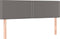 vidaXL - Hoofdborden - 2 - st - 72x5x78/88 - cm - kunstleer - grijs