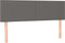 vidaXL - Hoofdborden - 2 - st - 72x5x78/88 - cm - kunstleer - grijs