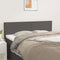 vidaXL - Hoofdborden - 2 - st - 72x5x78/88 - cm - kunstleer - grijs