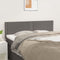 vidaXL - Hoofdborden - 2 - st - 72x5x78/88 - cm - kunstleer - grijs