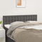 vidaXL - Hoofdborden - 2 - st - 72x5x78/88 - cm - kunstleer - grijs