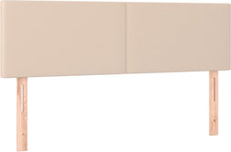 vidaXL - Hoofdborden - 2 - st - 72x5x78/88 - cm - kunstleer - cappuccinokleurig