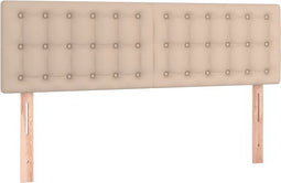 vidaXL - Hoofdborden - 2 - st - 72x5x78/88 - cm - kunstleer - cappuccinokleurig