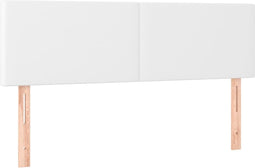 vidaXL - Hoofdborden - 2 - st - 72x5x78/88 - cm - kunstleer - wit