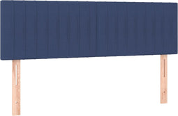 vidaXL - Hoofdborden - 2 - st - 72x5x78/88 - cm - stof - blauw