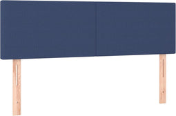 vidaXL - Hoofdborden - 2 - st - 72x5x78/88 - cm - stof - blauw