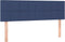 vidaXL - Hoofdborden - 2 - st - 72x5x78/88 - cm - stof - blauw