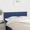 vidaXL - Hoofdborden - 2 - st - 72x5x78/88 - cm - stof - blauw