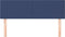 vidaXL - Hoofdborden - 2 - st - 72x5x78/88 - cm - stof - blauw