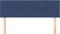 vidaXL - Hoofdborden - 2 - st - 72x5x78/88 - cm - stof - blauw