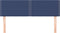 vidaXL - Hoofdborden - 2 - st - 72x5x78/88 - cm - stof - blauw