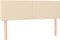 vidaXL - Hoofdborden - 2 - st - 72x5x78/88 - cm - stof - crèmekleurig
