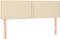 vidaXL - Hoofdborden - 2 - st - 72x5x78/88 - cm - stof - crèmekleurig