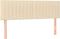 vidaXL - Hoofdborden - 2 - st - 72x5x78/88 - cm - stof - crèmekleurig